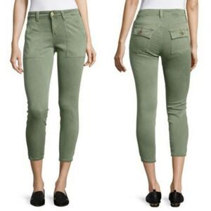 PISTOLA Revolve Army Green Mid Rise Skinny Pants